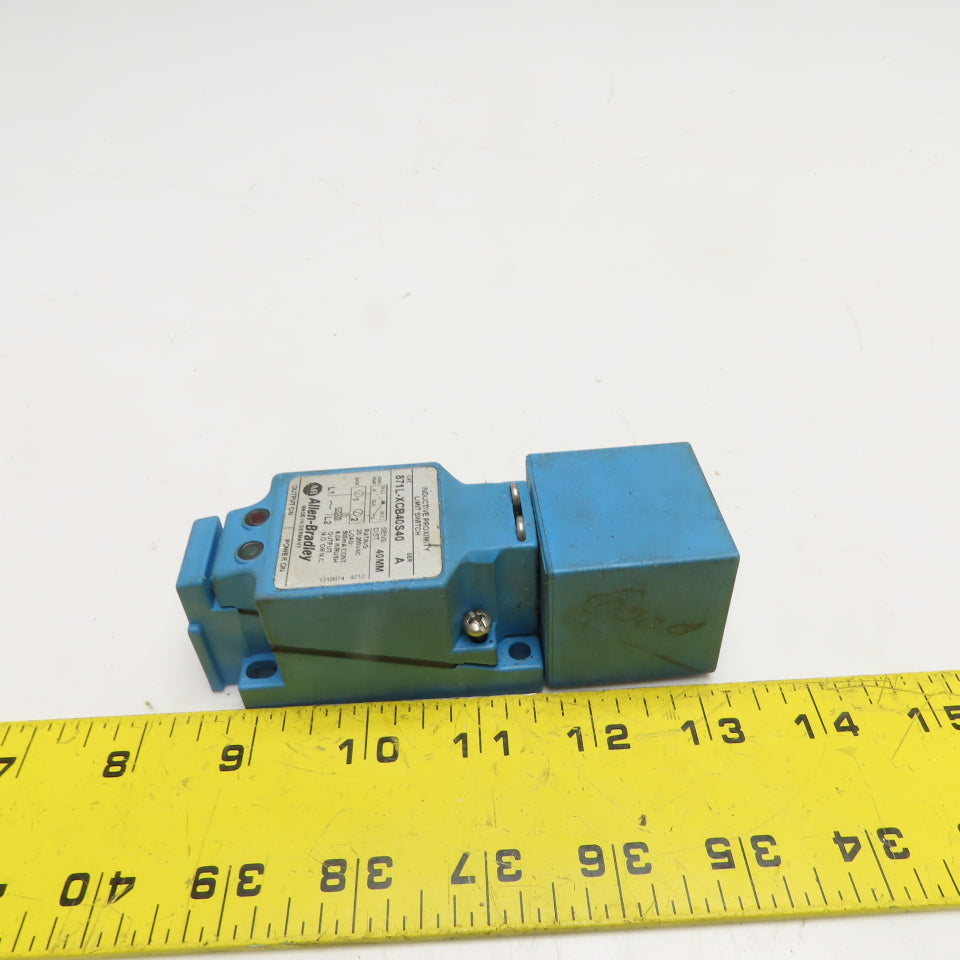 Allen-Bradley 871L-XCB40S40 Inductive Proximity Limit Switch 20-250VAC 40mm