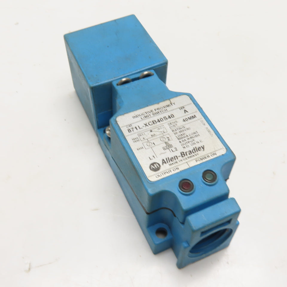 Allen-Bradley 871L-XCB40S40 Inductive Proximity Limit Switch 20-250VAC ...