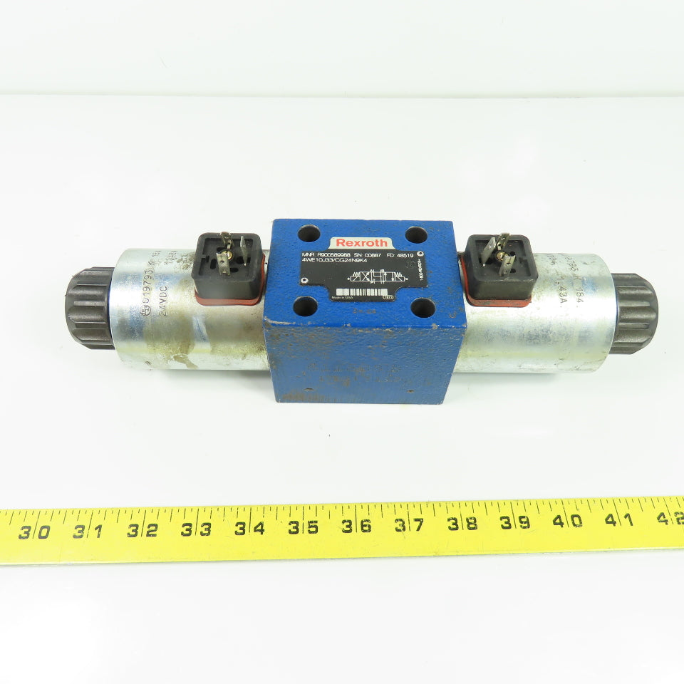 Rexroth R900589988 4WE10J33/CG24N9K4 Solenoid Directional Control Valve 24VDC