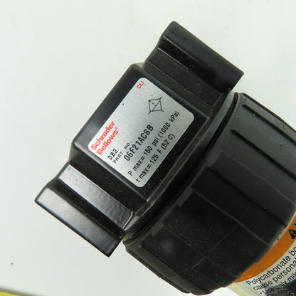 Schrader Bellows 06F21ACSB Pneumatic Particulate Filter 150 PSI 3/8" NPT NEW