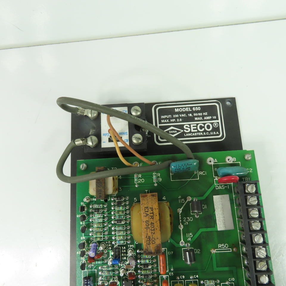 Seco PCM6500000 Model 650 2HP 230VAC 1Ph DC Motor Speed Control 10A