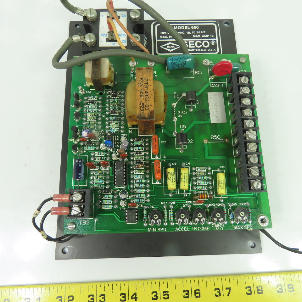 Seco PCM6500000 Model 650 2HP 230VAC 1Ph DC Motor Speed Control 10A