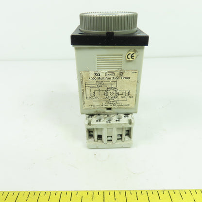 ISSC 1090-1-P-3-B-1-1 Multifunction Timer 100-240VAC with Terminal Base