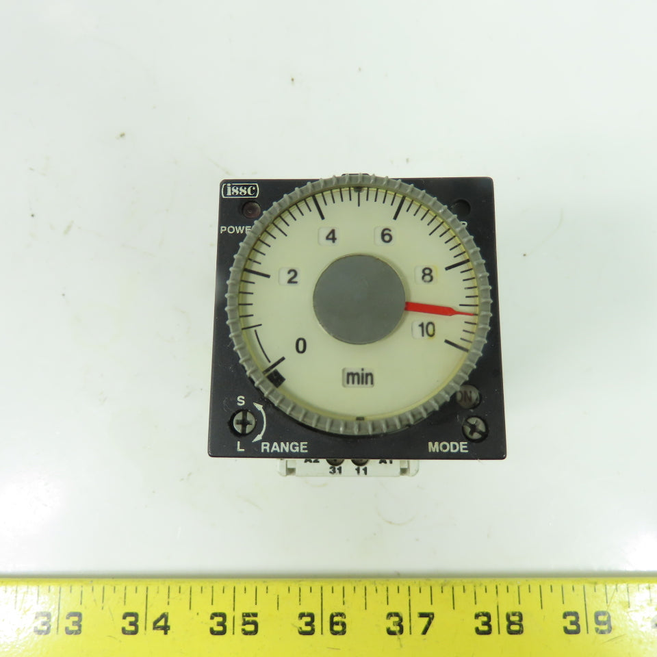 ISSC 1090-1-P-3-B-1-1 Multifunction Timer 100-240VAC with Terminal Base