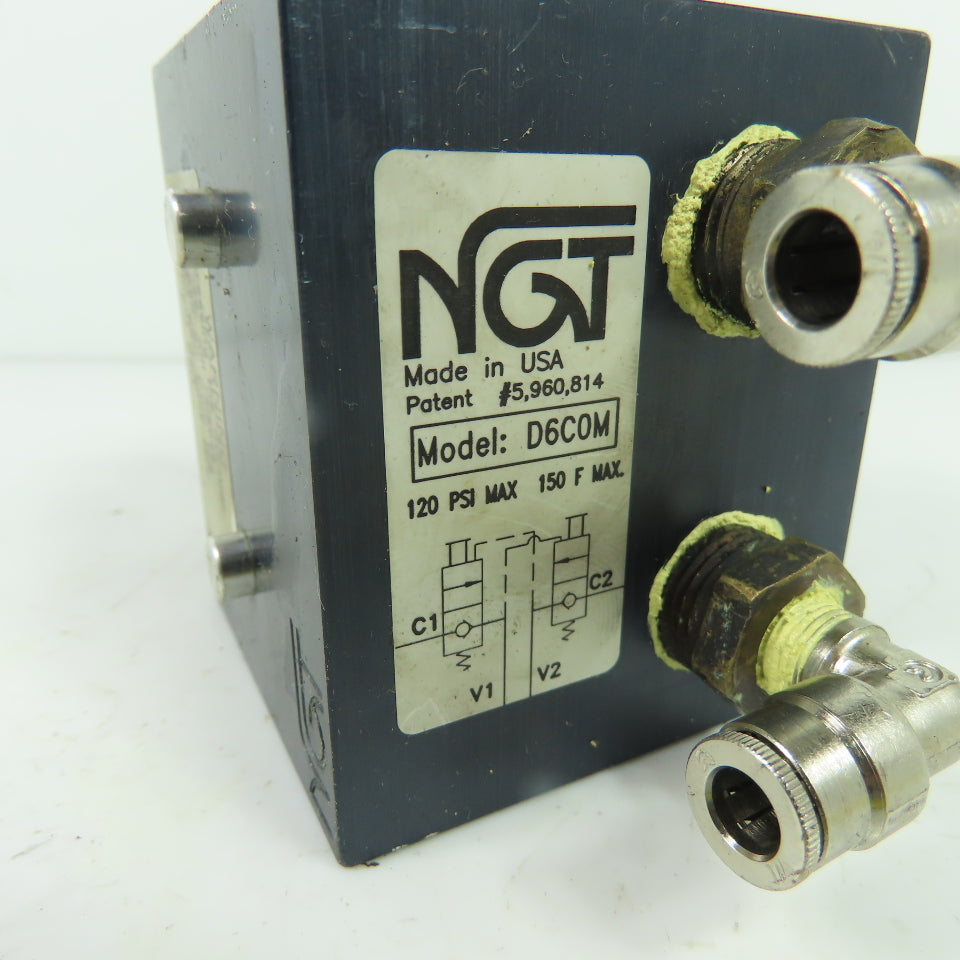 NGT D6C0M Directional Control Pneumatic Valve 120 PSI Max