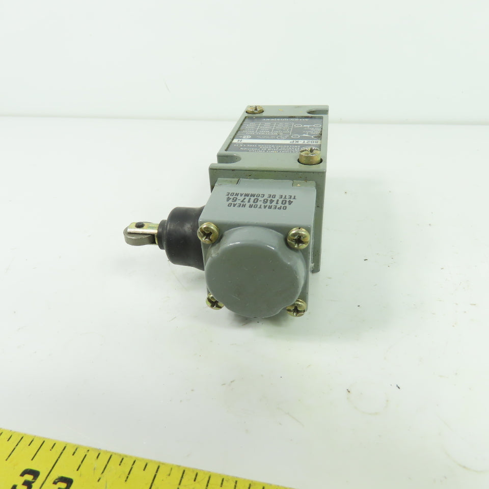 Allen-Bradley 802T-KP Oiltight Limit Switch Ser H W/ 40146-017-64 Operator Head