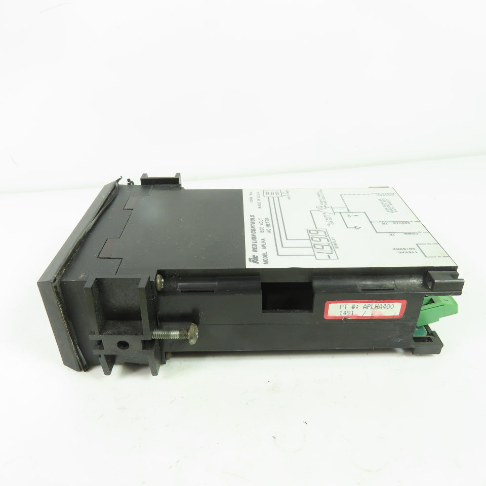 Red Lion Controls APLHA400 Digital AC Volt Panel Meter 600V