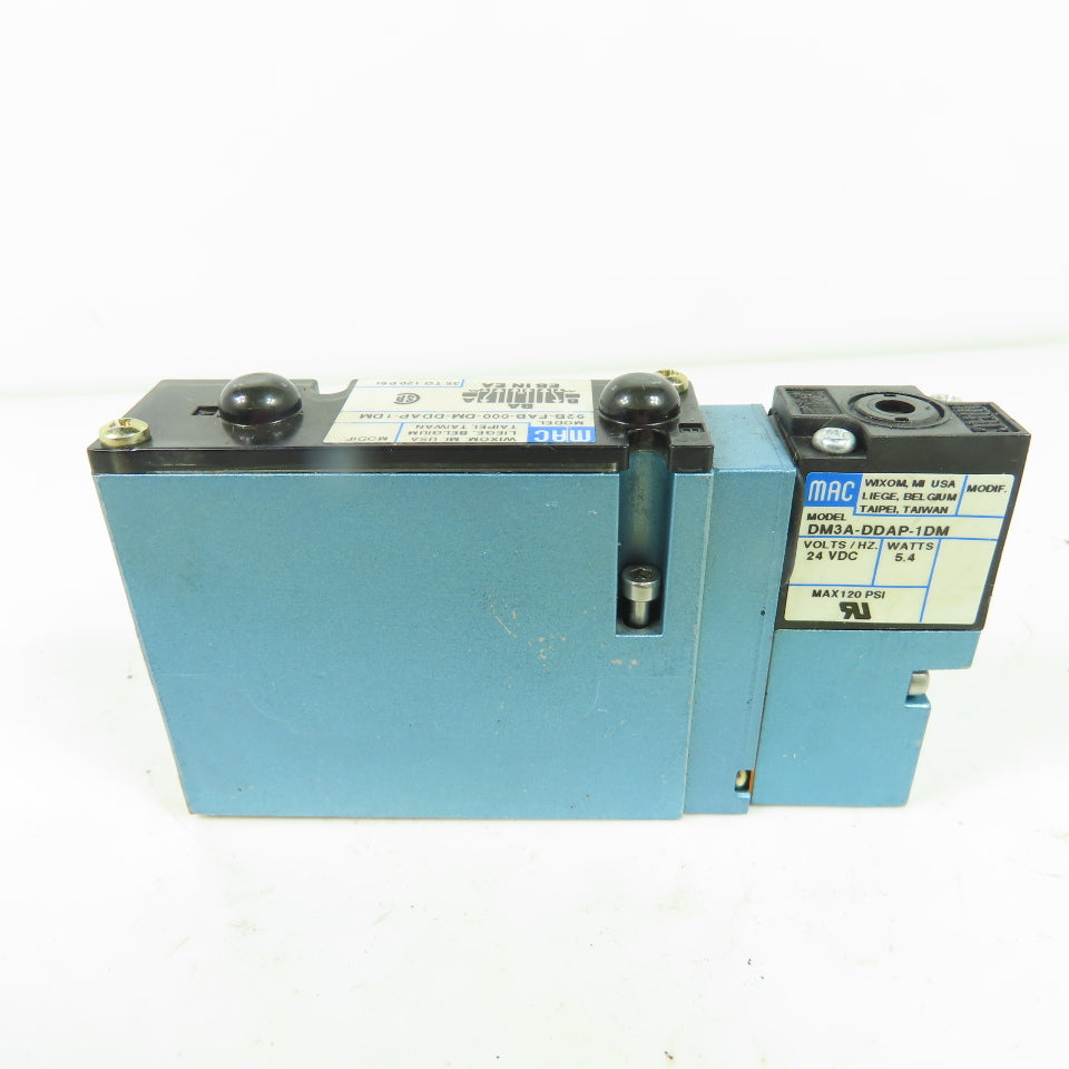 MAC 92B-FAB-000-DM-DDAP-1DM 24VDC Pneumatic Solenoid Valve 35-120 PSI