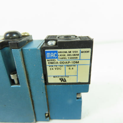 MAC 92B-KAB-BJA-DM-DDAP-1DM Solenoid Pneumatic Control Valve 24VDC 35-120PSI