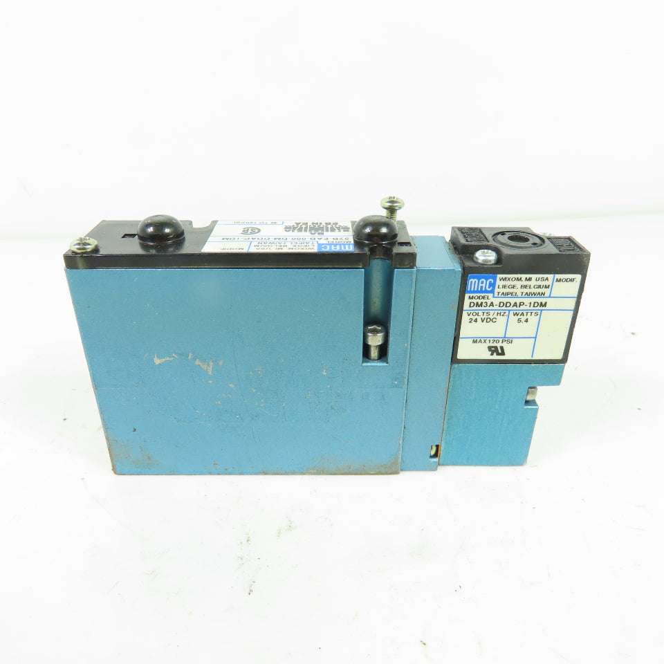 MAC 92B-EAB-000-DM-DDAP-1DM Pneumatic Solenoid Valve 24VDC 120 PSI
