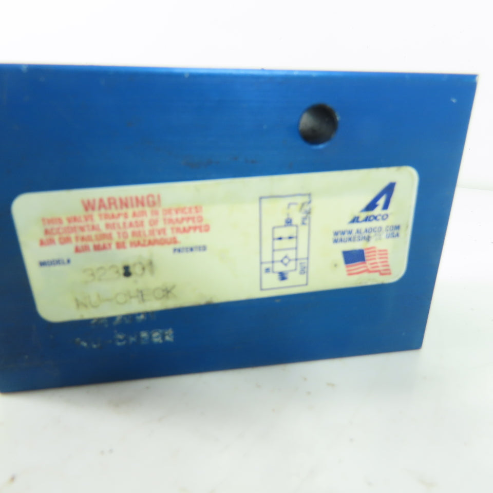 Aladco 323801 Nu-Check Pilot Operated Check Valve