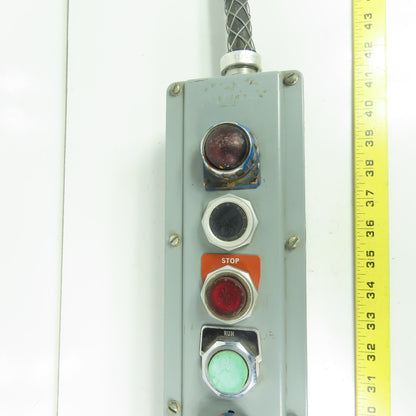 6-Element Pendant Control Station with Indicator Lights 13.5" x 4"x 3"