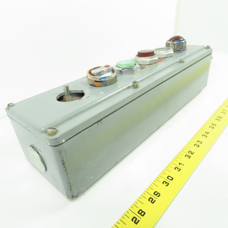 6-Element Pendant Control Station with Indicator Lights 13.5" x 4"x 3"