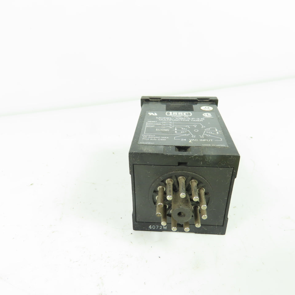 ISSC 1090-3-P-3-B Multifunction Timer 24 VAC Input 5A 250VAC