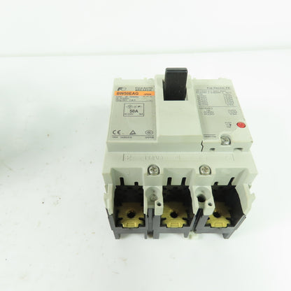 Fuji Electric BW50EAG-3P050 Molded Case Circuit Breaker 3-Pole 50A 500VAC NEW
