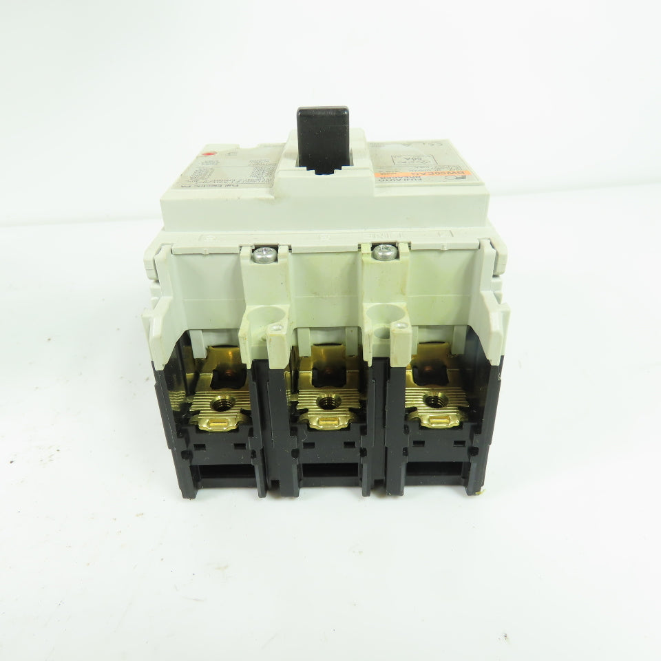 Fuji Electric BW50EAG-3P050 Molded Case Circuit Breaker 3-Pole 50A 500VAC NEW
