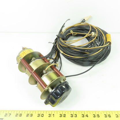 Ohmite 212-5-T3 3-Deck Non-Shorting Rotary Power Tap Switch 20A 150VAC