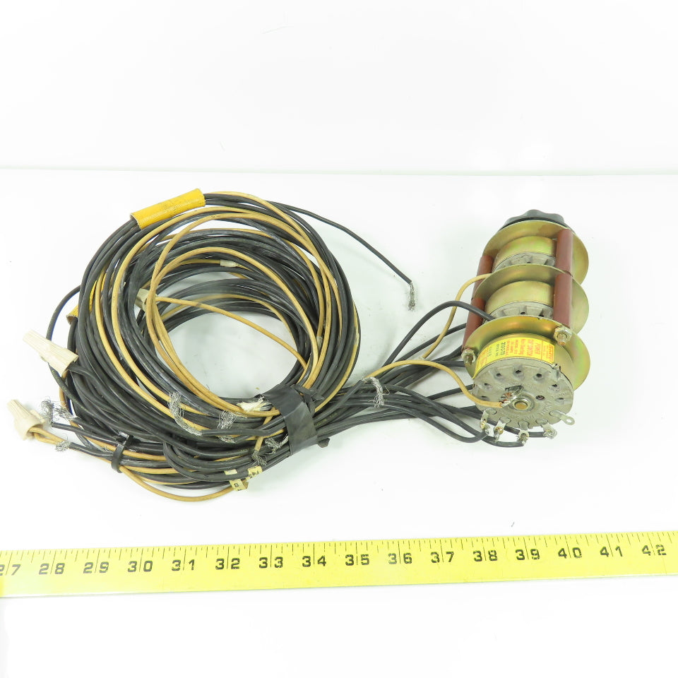 Ohmite 212-5-T3 3-Deck Non-Shorting Rotary Power Tap Switch 20A 150VAC ...