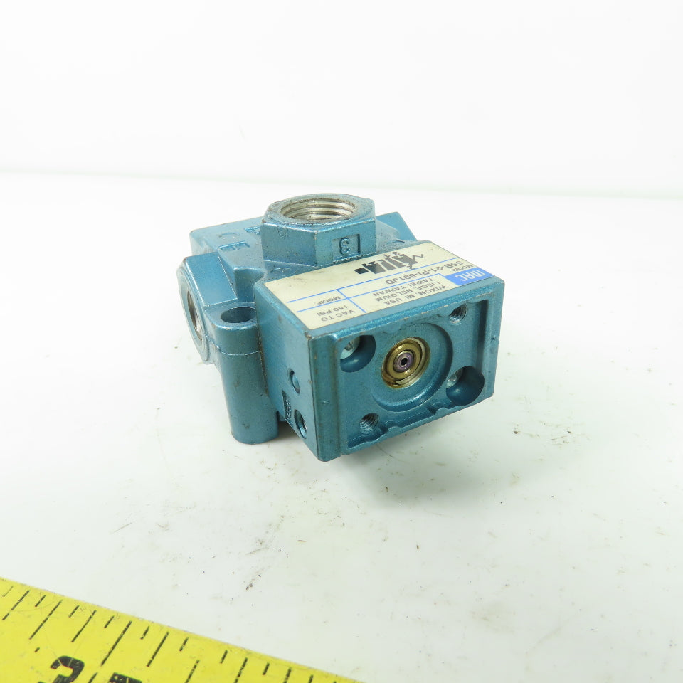 MAC 55B-21-PI-591JD Pneumatic Solenoid Valve 150 PSI Max 120V