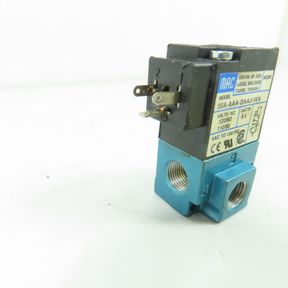 MAC 35A-AAA-DAAJ-1KA Solenoid Pneumatic Valve 110/120V 120 PSI