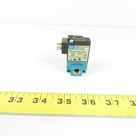 MAC 35A-AAA-DAAJ-1KA Solenoid Pneumatic Valve 110/120V 120 PSI