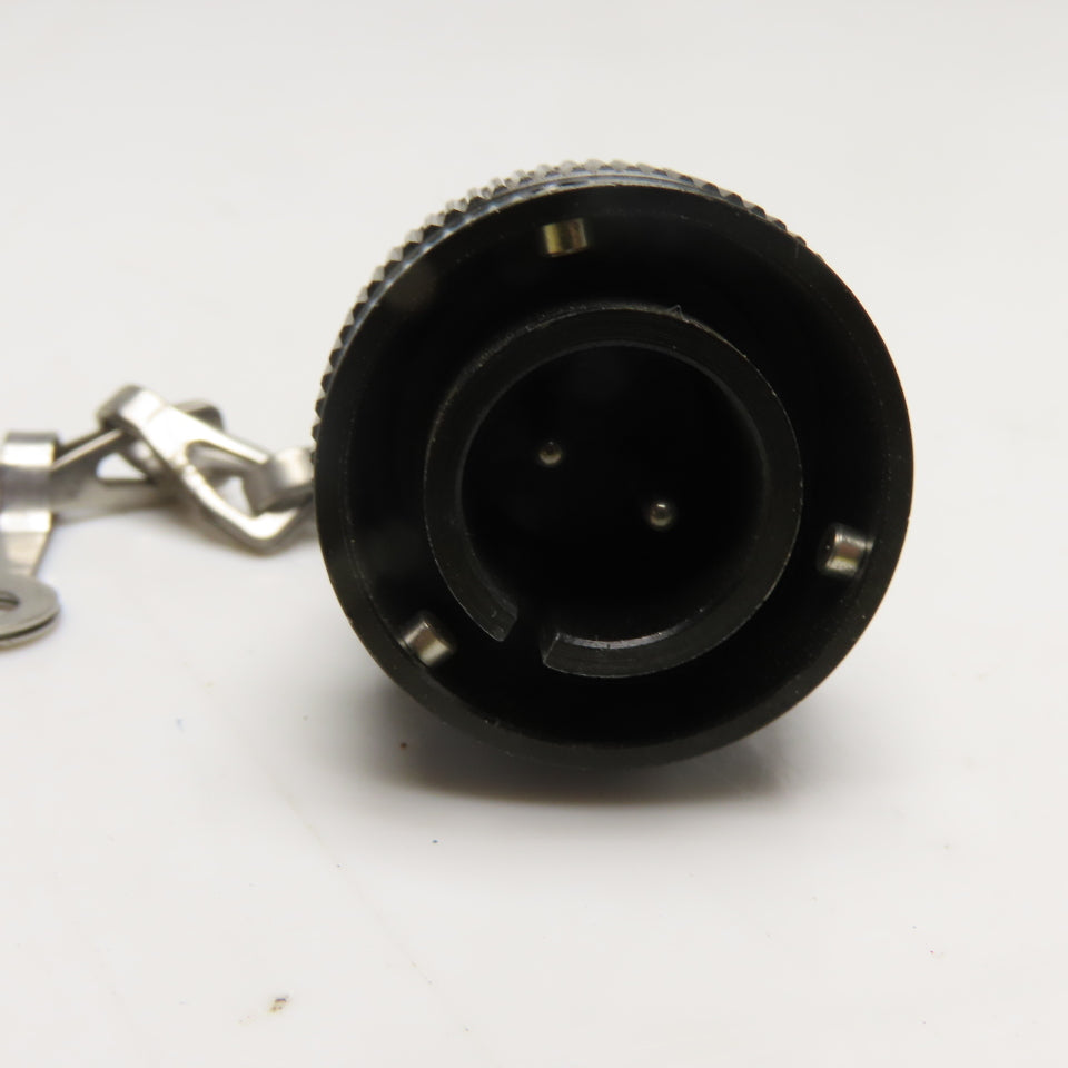 Amphenol 14S-09P 2-Pin Male Circular Connector with Lanyard