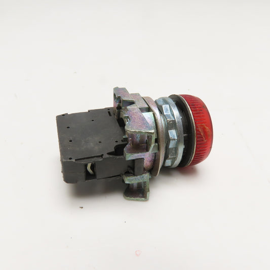 Allen-Bradley 800F-N3R Red Indicator Pilot Light 24V AC/DC