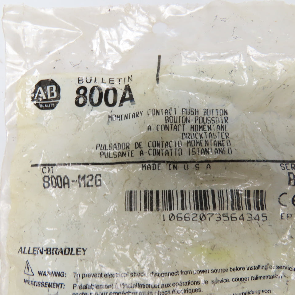 Allen-Bradley 800A-M2G Momentary Contact Push Button