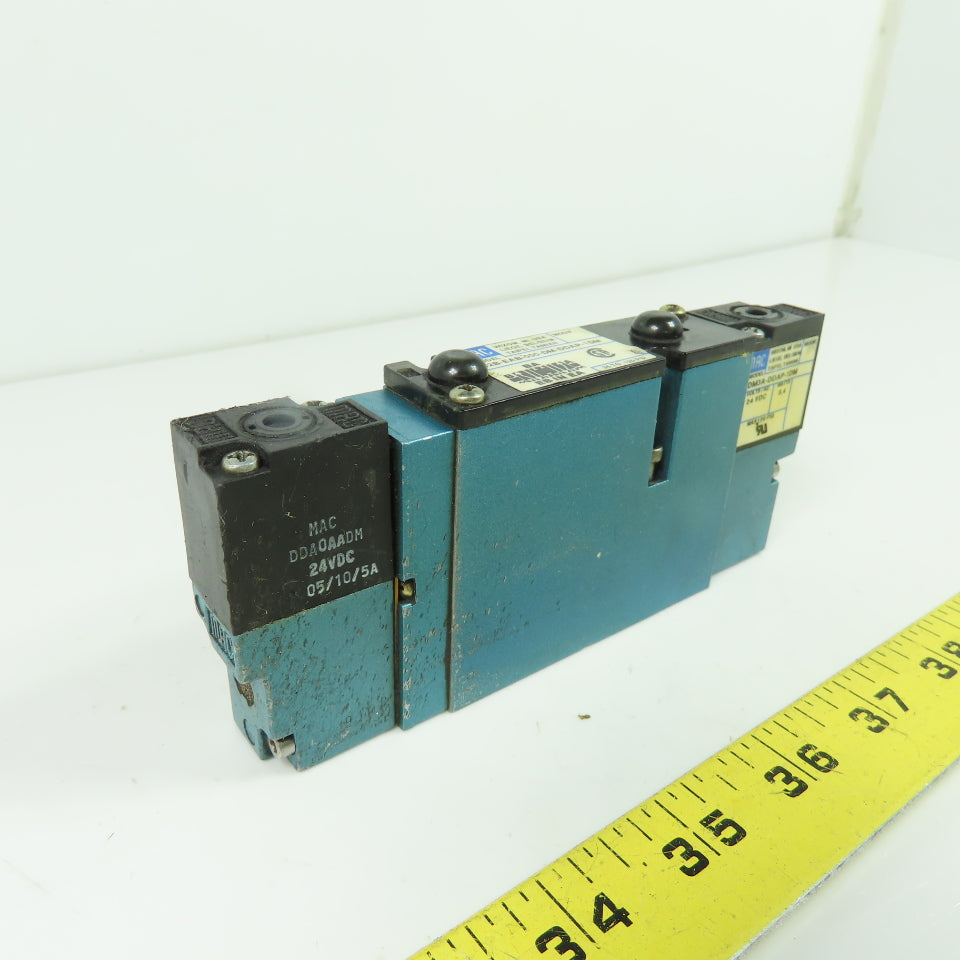 MAC 92B-EAB-000-DM-DDAP-1DM 5/3 Way Solenoid Valve 24VDC 35-120 PSI