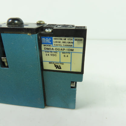 MAC 92B-EAB-000-DM-DDAP-1DM 5/3 Way Solenoid Valve 24VDC 35-120 PSI