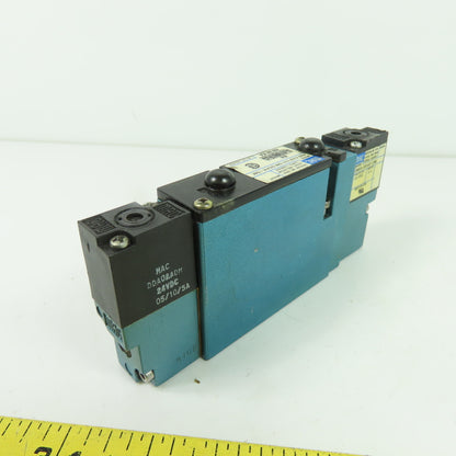 MAC 92B-EAB-000-DM-DDAP-1DM 5/3 Way Solenoid Valve 24VDC 35-120 PSI
