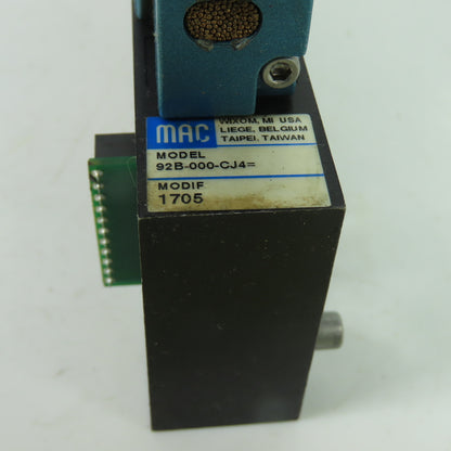 MAC 92B-BAB-000-DM-DDAP-1DN 5/2 Way Solenoid Valve W/ Manifold 24VDC 120PSI