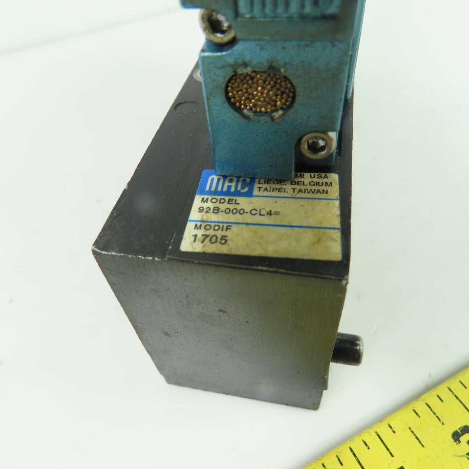 MAC 92B-BAB-000-DM-DDAP-1DN 5/2 Way Solenoid Valve W/ Manifold 24VDC 120PSI