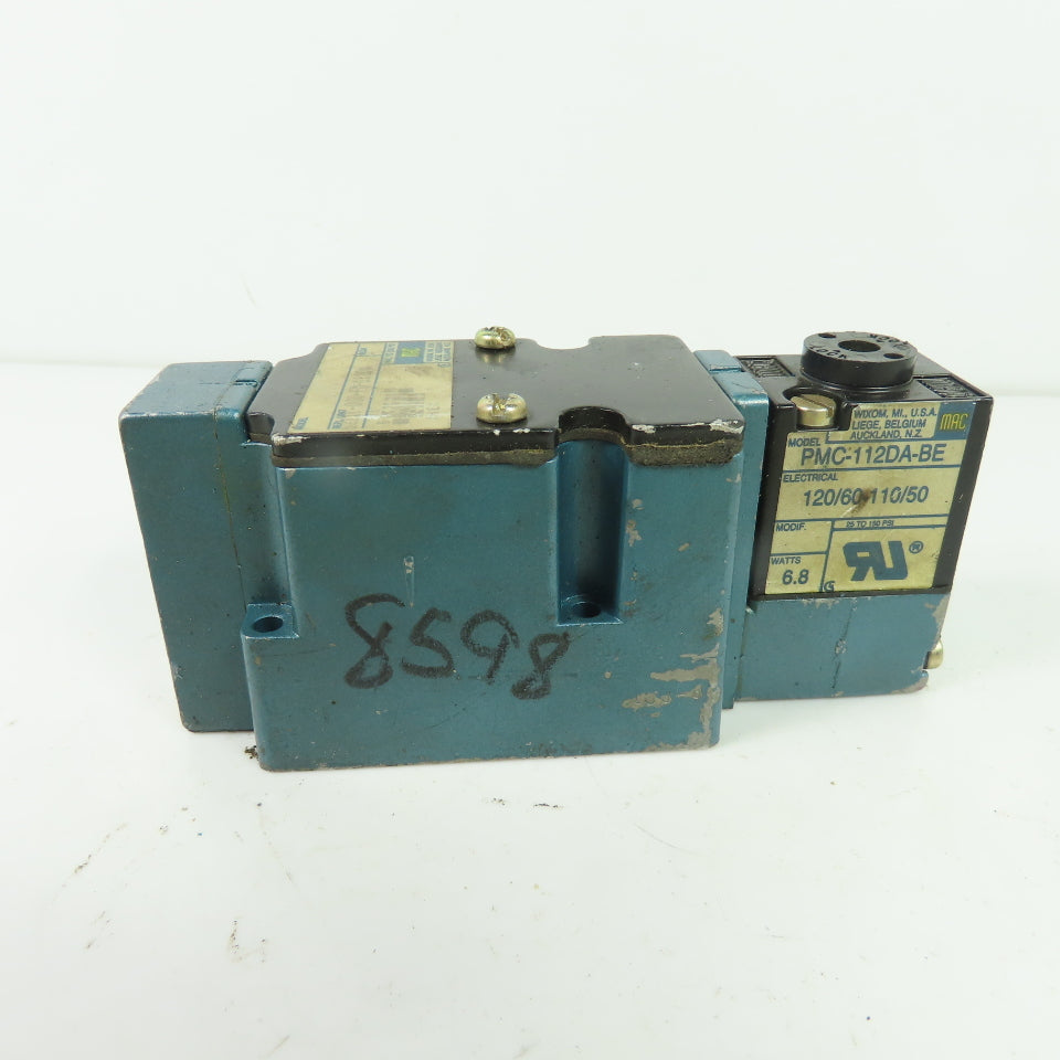 MAC 6211C-000-PM-112DA Pneumatic Solenoid Valve 120/110V 6.8W 25-150 PSI