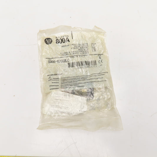 Allen-Bradley 800A-M2GG0LC Green Momentary Contact Push Button
