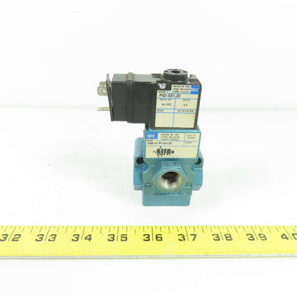 MAC 55B-21-PI-591JD Pneumatic Solenoid Valve 24VDC 30-150 PSI