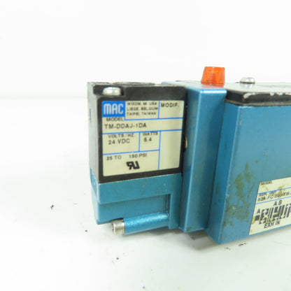 MAC 82A-FC-000-TM-DDAP-1DA 4/3 Way Dual Solenoid Valve 24VDC 150PSI