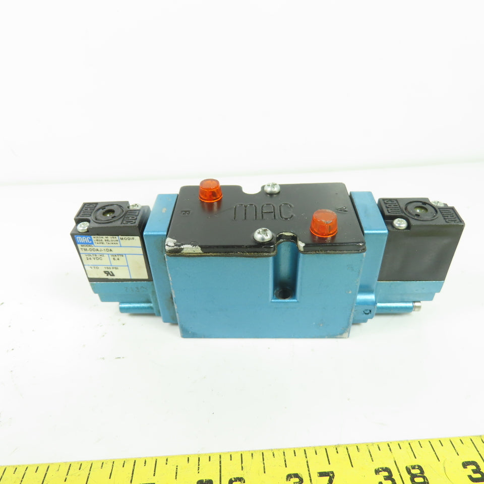 MAC 82A-FC-000-TM-DDAP-1DA 4/3 Way Dual Solenoid Valve 24VDC 150PSI