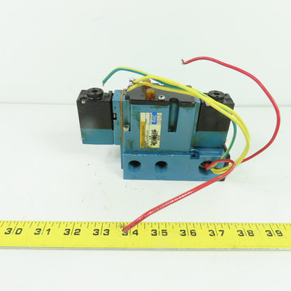 MAC 6233C-211-PM-612DA 4/3 Way Solenoid Valve W/ Manifold 150 PSI