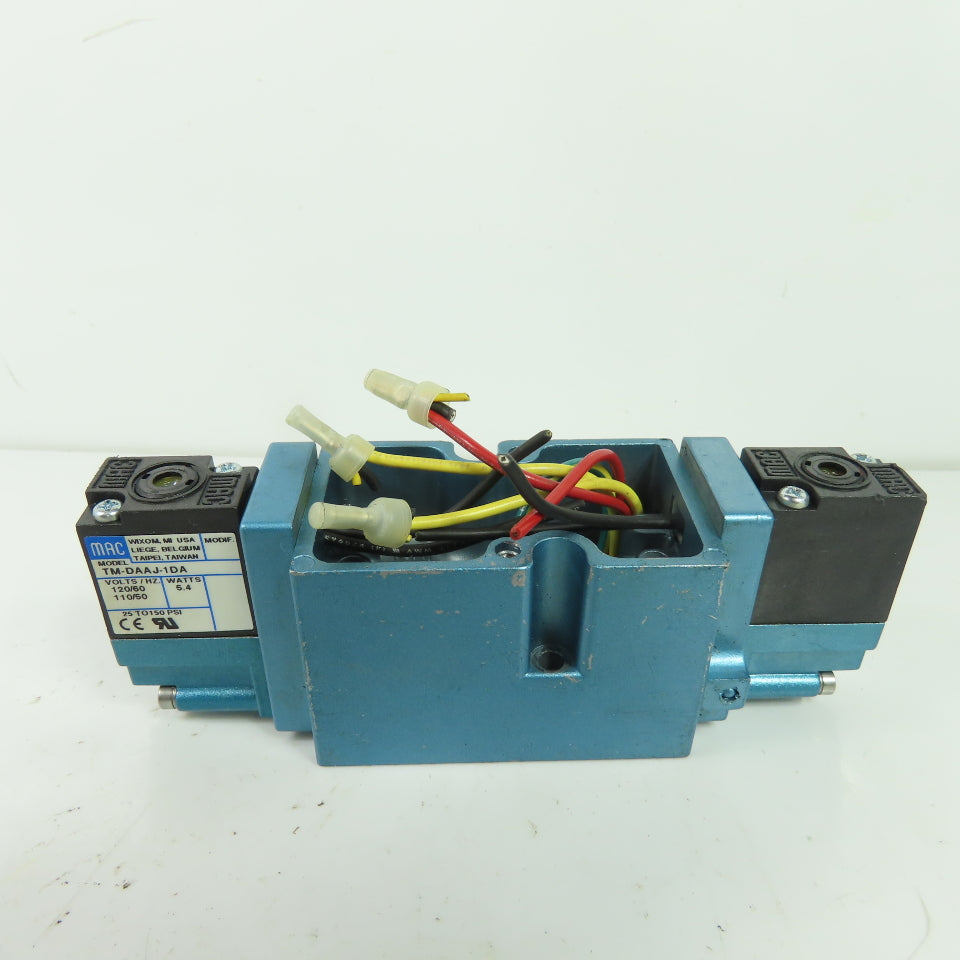 MAC 82A-FC-000-TM-DDAP-1DA 4/3 Way Solenoid Valve 120VAC 5.4W VAC to 150 PSI