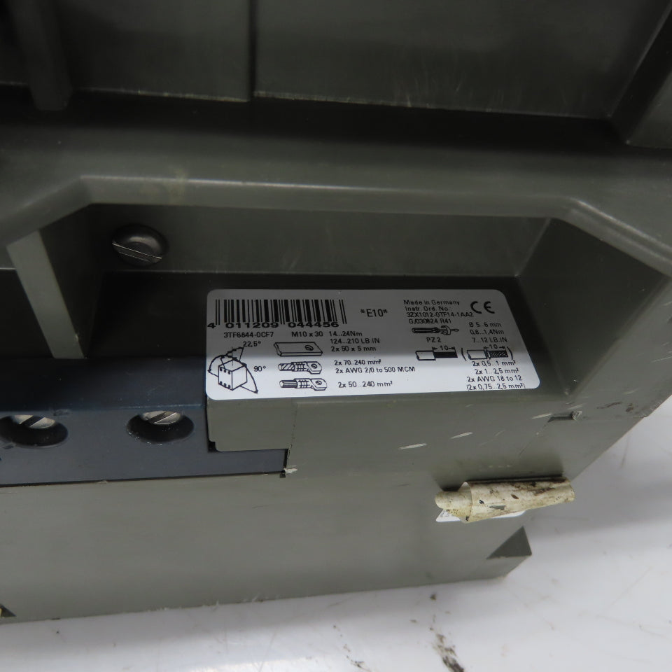 Siemens 3TF6844-0C Vacuum Contactor 630A 600VAC 3Ph