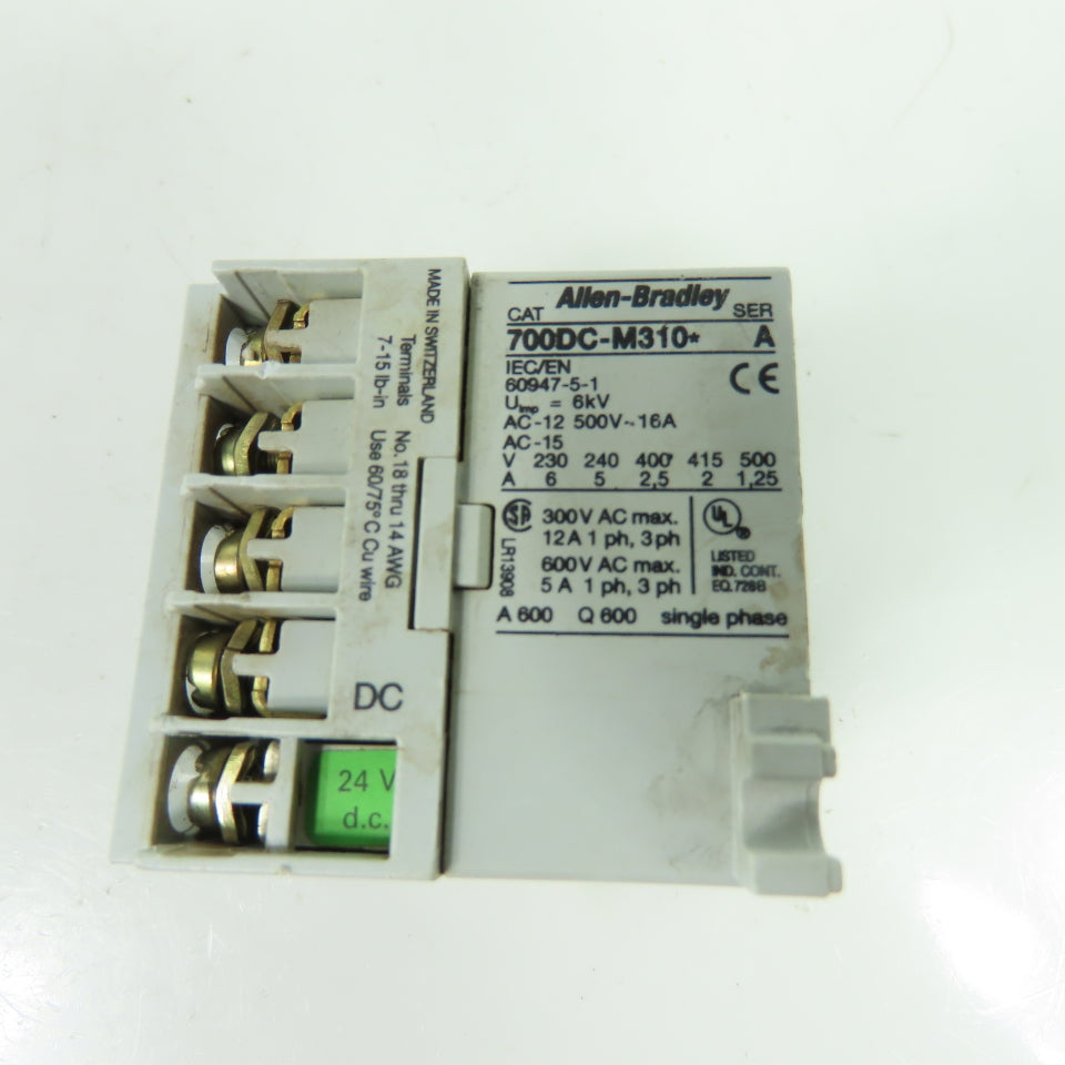 Allen-Bradley 700DC-M310 Ser A 600V Miniature Control Relay 24VDC Coil