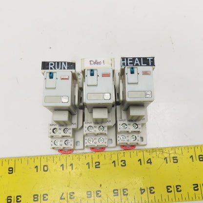 AutomationDirect 782-2C-SKT 782-2C-24D DPDT Relay Socket 24VDC Lot Of 3