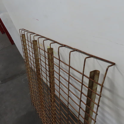 48" x 48" 4 Channel Double Waterfall Pallet Rack Wire Decking USED