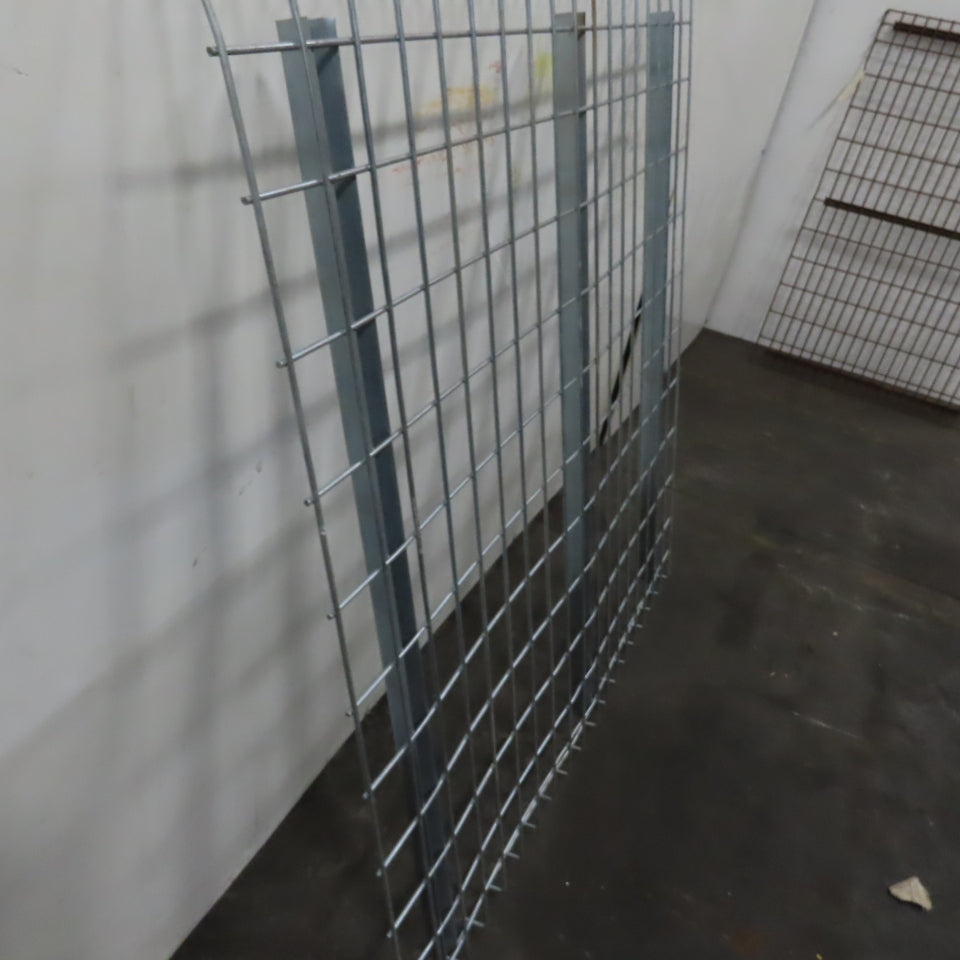 48" x 46" 3 Channel Double Waterfall Pallet Rack Wire Decking USED