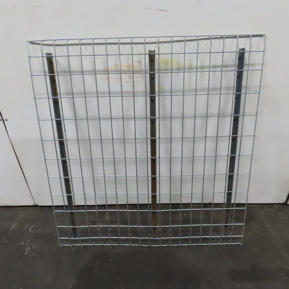 48" x 46" 3 Channel Double Waterfall Pallet Rack Wire Decking USED