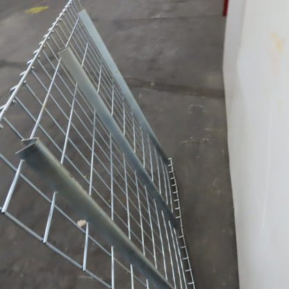 48" x 46" 3 Channel Double Waterfall Pallet Rack Wire Decking USED