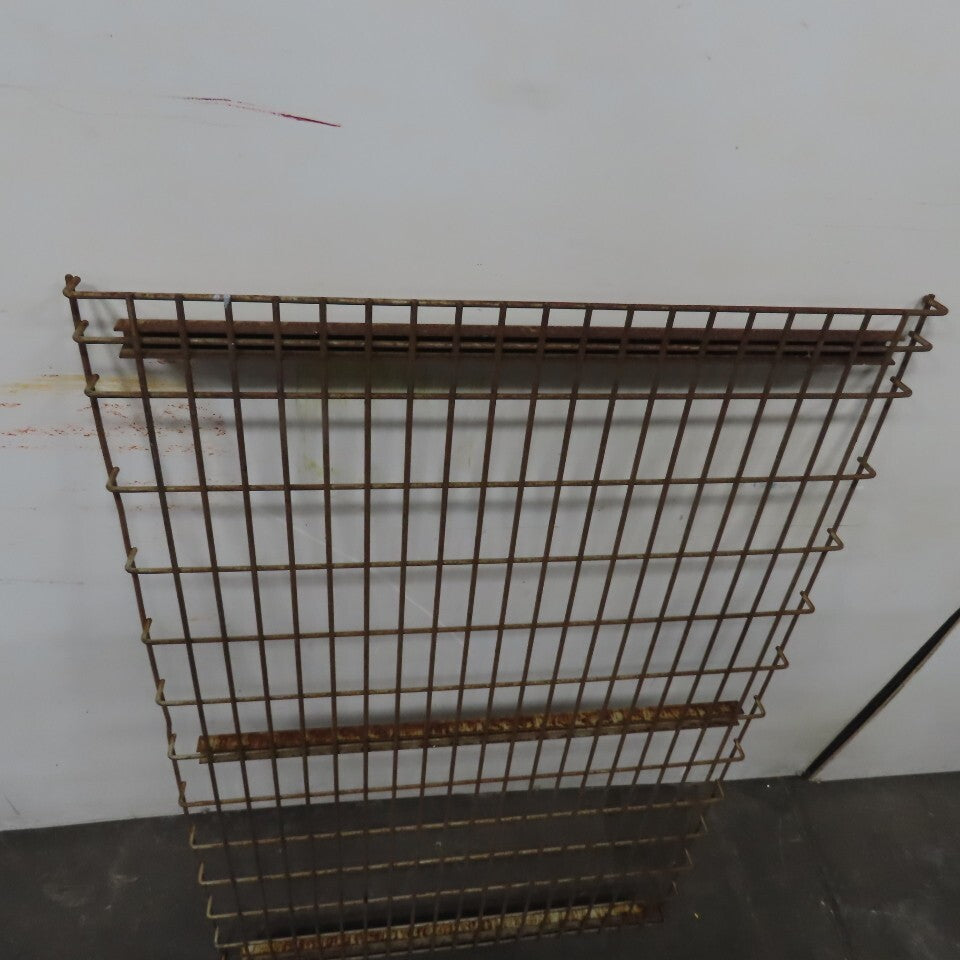 30" x 48" 3 Channel Double Waterfall Pallet Rack Wire Decking USED