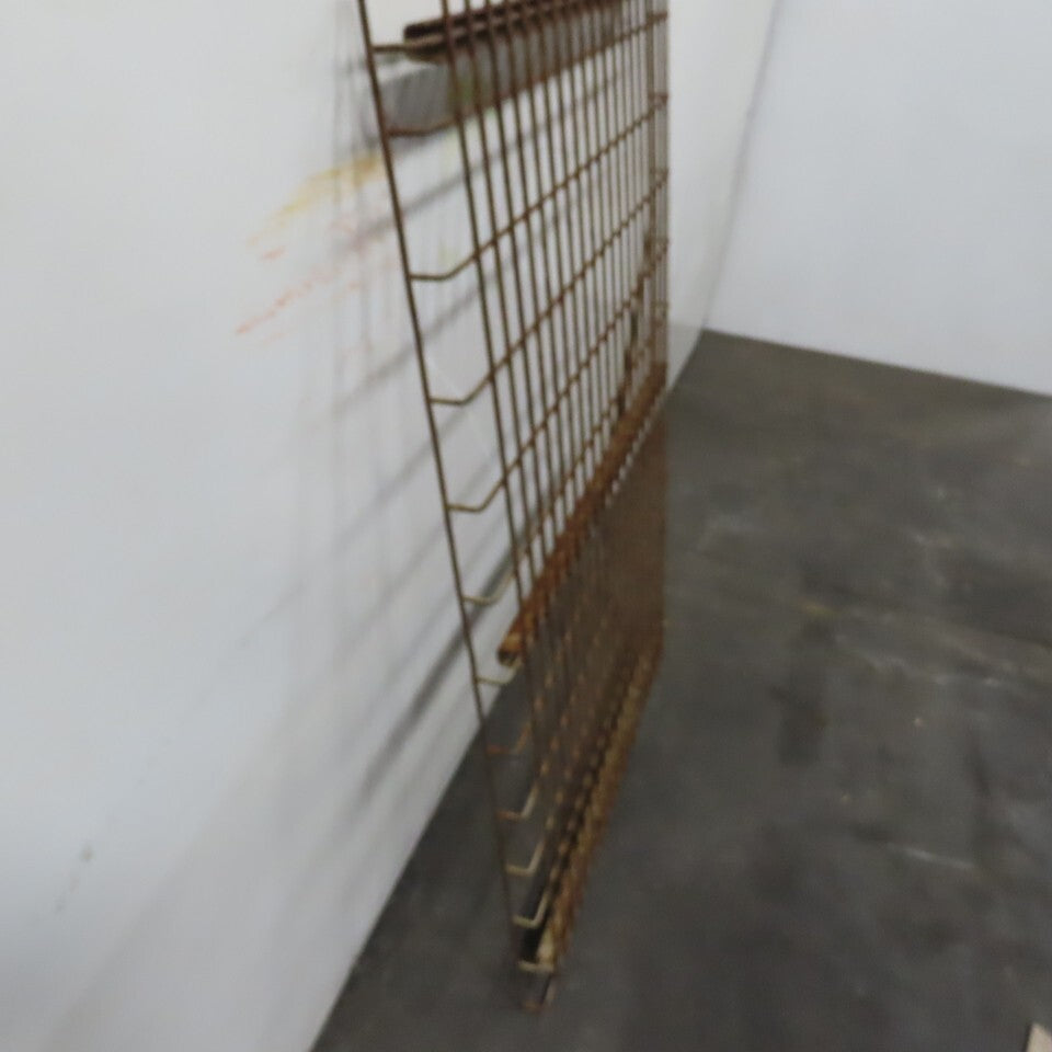30" x 48" 3 Channel Double Waterfall Pallet Rack Wire Decking USED