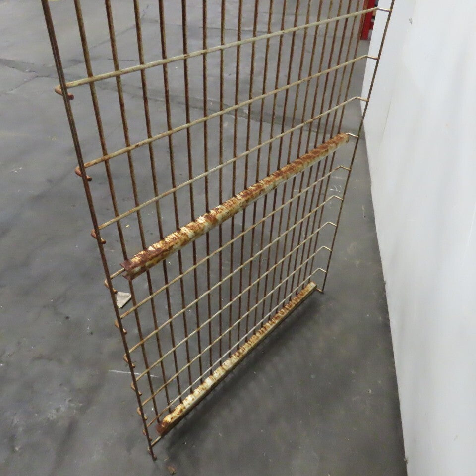 30" x 48" 3 Channel Double Waterfall Pallet Rack Wire Decking USED